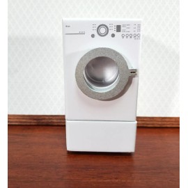 Handley Modern Dollhouse Dryer in WHITE Front Load Opening Drawer 1:12 Scale
