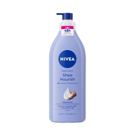 NIVEA Shea Nourish Body Lotion for Dry Skin with Hyaluronic Acid, Shea Butter and Deep Nourishing Serum, 48-Hour Body Moisturizer, 16.9 Fl Oz Pump Bottle rewrite by correctly
