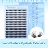 Natural Lash Clusters 12-16mm Wispy Eyelash Clusters 192pcs Cluster Eyelash