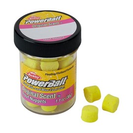 Berkley PowerBait Power Nuggets Fishing Dough Bait, Corn, 1.1 oz, Scented and Flavored Soft Bait for Freshwater Fishing, Designed to Attract Trout, High Visibility