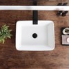 Bathroom Vessel Sink Rectangle-KARAMAG 19x15 Inch Bathroom Sink Countertop Rectangular