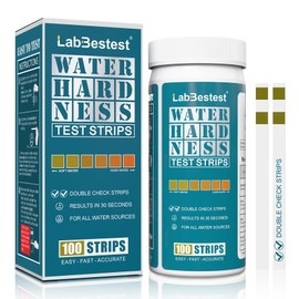 LabBestest Water Hardness Test Kit & Hard Water Test Strips for Softener