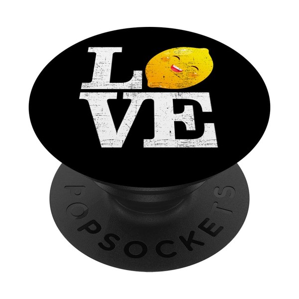 Love Happy Lemon Fresh Summer Lemons Lemonade PopSockets Standard PopGrip