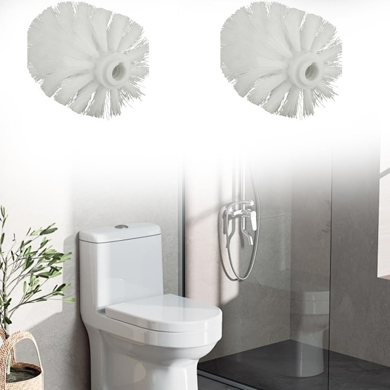 4Pcs Toilet Bowl Brush Replacement Head, Universal Toilet Brush Head