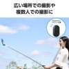 Elecom P-STSRM01100BK Tripod for Smartphones, Magnetic Suction with Bluetooth Remote