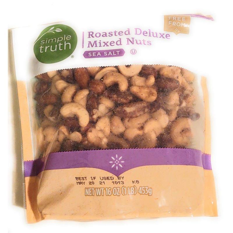 Simple Truth Roasted Deluxe Mixed Nuts 16 oz (2 pack)