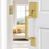 BonKuDoo Front Door Handle Set, Front Entry Handleset with Glass