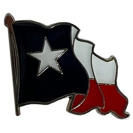 Wholesale Pack of 24 State of Texas Waving I Motorcycle Hat Cap lapel Pin