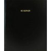 BookFactory® Iis Server Log Book/Journal/Logbook - 120 Page, 8.5"x11", Black