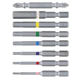 Takagi Earth Man 8 Piece Hex Bit Set, 1/4 inch (6.35 mm) Hex Shank