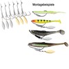 Njord Kalastus Rubber Fish Zander 6 Pieces 12.5 cm 10