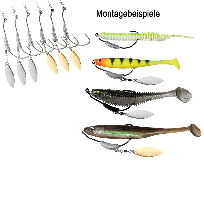 Njord Kalastus Rubber Fish Zander 6 Pieces 12.5 cm 10