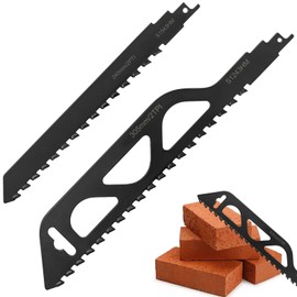 ADNEWX Reciprocating Saw Blade Stone 2 Set, Carbide Saw Blades HM 240 305 mm Saw Blade Aerated Concrete Wood Stone Cuts Accessories for Einhell Dewalt Bosch Makita Reciprocating Saw