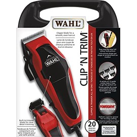 Wahl Canada Clip 'N Trim, Wahl Clipper & Trimmer todo en uno, potencia de larga duración con comodidad inalámbrica, para uso en patillas, escotes y alrededor de las orejas, aseo masculino – Modelo 3177