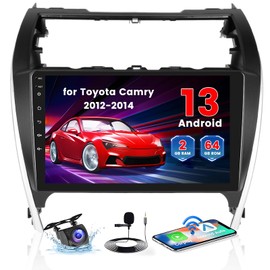 [HiFi 4Core 64G] Android 15 Car Stereo for 2012 2013 2014 Toyota Camry Radio, Hikity 10.1'' Touchscreen Camry Radio Wireless Carplay Stereo Android Auto, GPS/5G WiFi/Bluetooth, EQ/FM SWC/Backup Cam