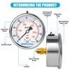 Hansfelds 0-160bar Pressure Gauge Liquid Filled 1/4'' BSP Back Mount