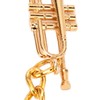 Trumpet Key Chain Pendant Metal Brass Fashionable Stylish Musical Instruments