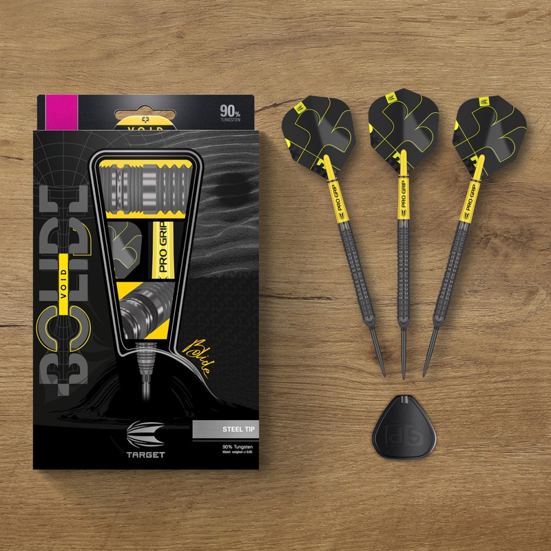 Target Darts Bolide Void 90% Tungsten Dart Set, Steel Tip