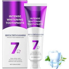 SP-6 Toothpaste & 7-Pro Intensive Teeth Whitening Toothpaste, Intense Whitening Toothpaste, 6 Probiotics for Teeth Whitening, Fresh Breath, Healthy Gums, for Sensitive Teeth (B-1PCS)