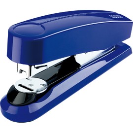 Novus B 4 FC Heftgerät (50 Blatt, Flachheftung, inkl. 200 Heftklammern) blau