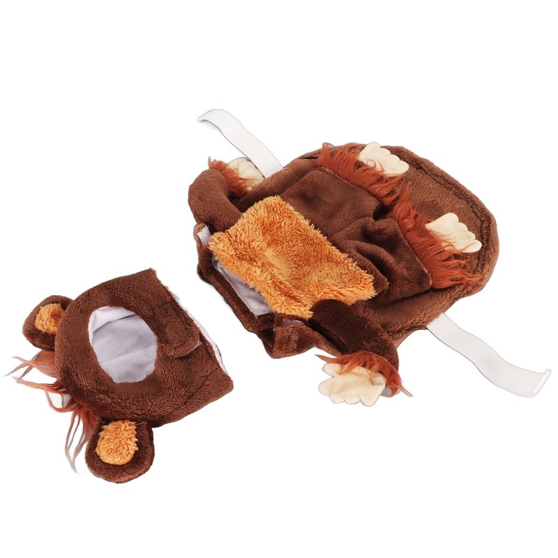 Pet Holiday Costume Funny Monkey Cosplay Dog Clothes Soft Breathable