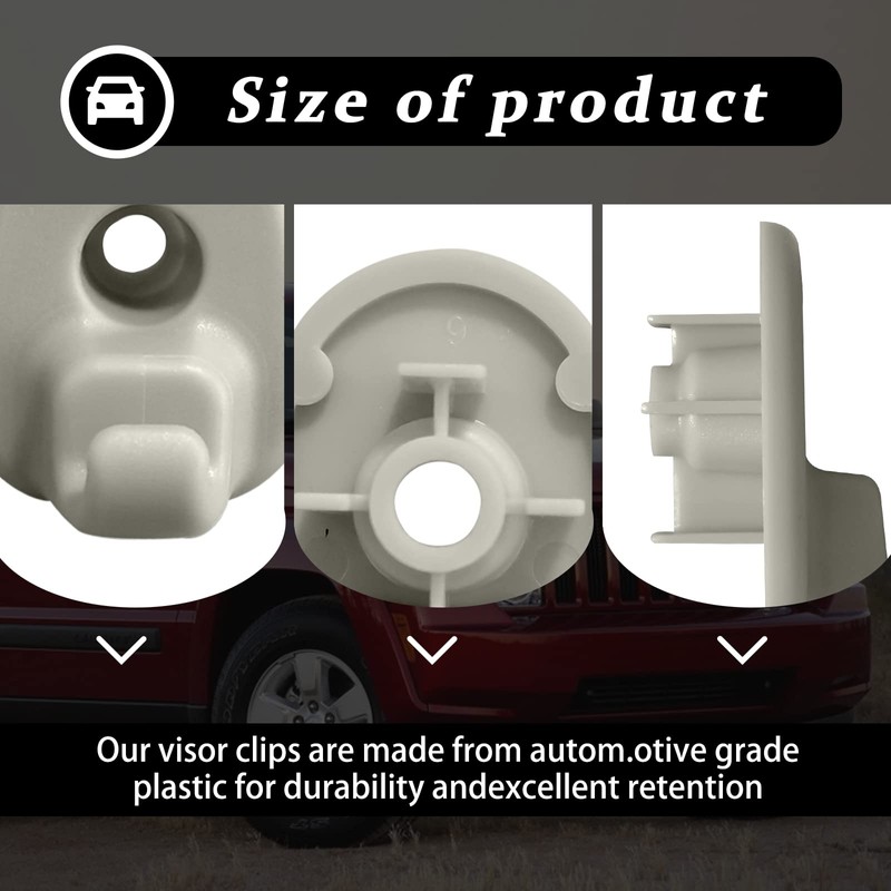 2Pcs Car Sun Visor Clip, Compatible With Jeep Liberty 2005-2012