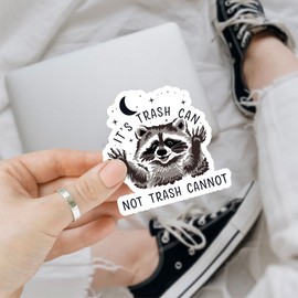 3Pcs It's Called Trash Can Not Trash Cannot Sticker Trash Panda Sticker The Screaming Possum Stickers Raccoon Gift Opossum It's Called Trash Can Decal for Laptop Bottle Phone Car Hard Hat 3"