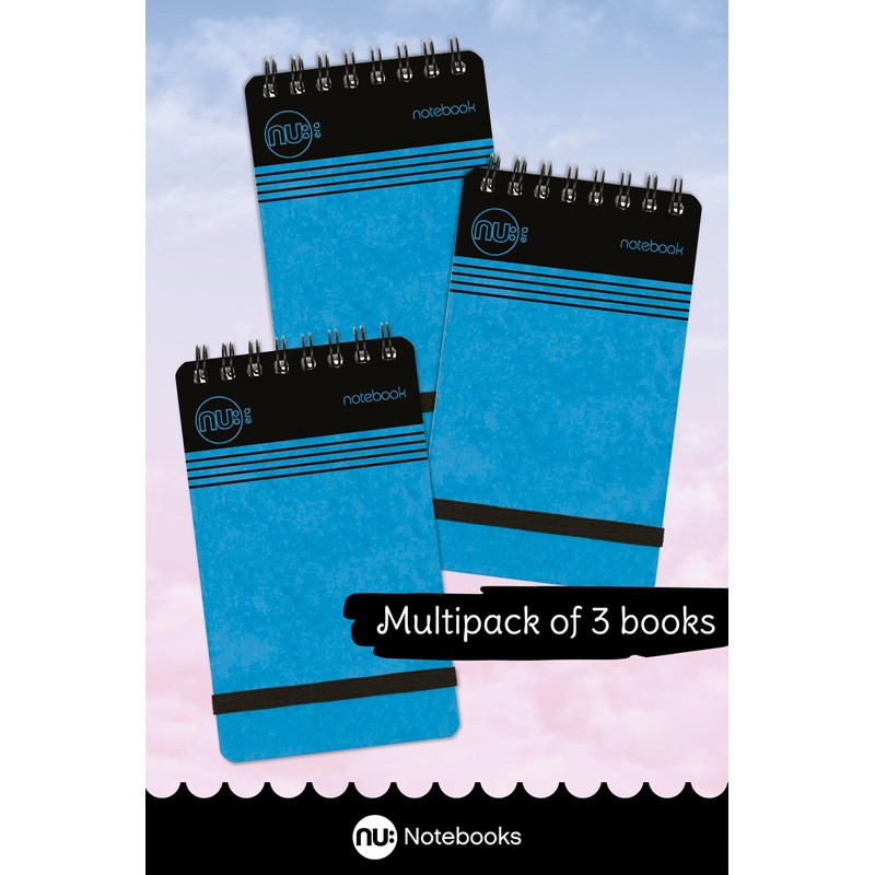 nu: Notebooks - Craze Cloud Range - A7 Blue Notebook