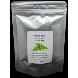 Nature Tea Nettle Leaf - Urtica dioica Loose Leaf C/S from 100% Nature, Wild Crafted - 1oz.