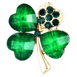 St Patrick's Day Shamrock Pin Badge Celtic Irish Lucky Brooch Enamel St Paddy's Day Apparel Accessories for Women Tops Hat Bags