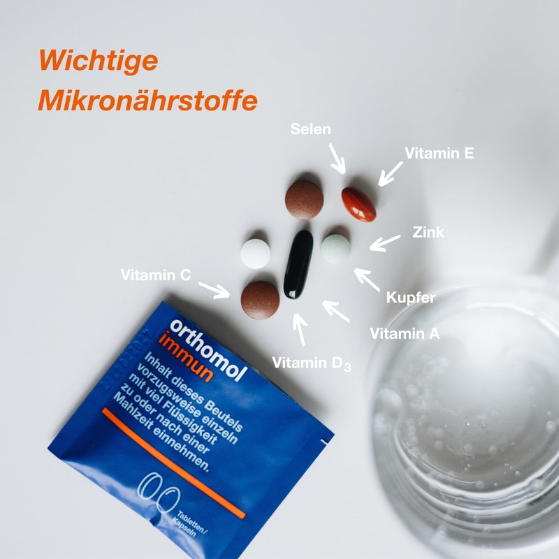 Orthomol Immune Tablets and Capsules, Vitamins & Trace Elements, Complex