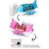 Finetoknow Children Stunt Electric Airliner Toy with Light Effects Rotating