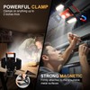 Tresda 4000LM LED Work Light Rechargeable with Clamp, 40W Magnetic