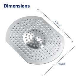 Kitchen Sink Strainer Stainless | Drain Guard for Kitchen Sink Waste | Sink Drain Filter to Prevent Clogging | 32.4 X 16.2 X 1 Cm Kitchen Strainer (2)