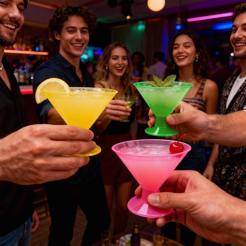Neon Glow Party Supplies Glow in the Dark Disposable Plastic
