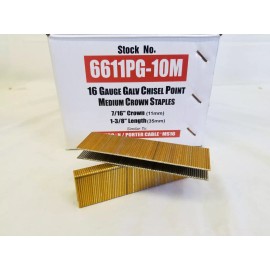 Spotnails 6611PG 16 Gauge 1-3/8" Leg x 7/16" Medium Crown Staples 10,000 Count