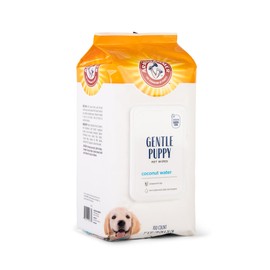 Arm & Hammer for Pets Gentle Puppy Bath Wipes, Coconut Water All Purpose Puppy Cleaning Wipes Remove Odor & Refresh Skin for Pets Gentle Tearless Pet Wipes 100 Count, (Pack of 3)