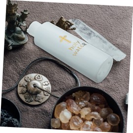 HOLIDYOYO Christian Holy Water Bottle Set Baptism Flask Portable Exorcism Catholic Water Cup Lid