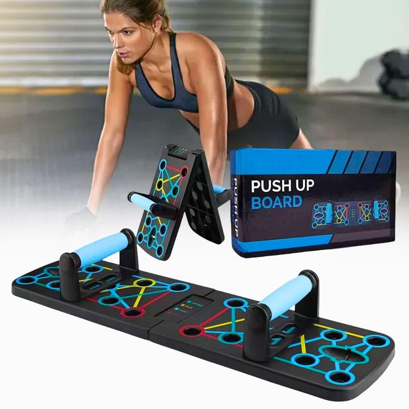 Push Up Board, 14-in-1 Foldable Push Up Bar System for
