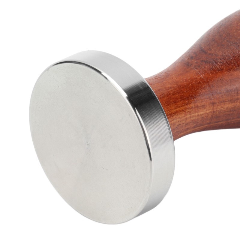 53mm Coffee Tamper with Wooden Handle Stainless Steel Coffee Powder