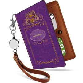 Pretimo Pass Case, Periodic Pass Case, Reel, Invisible Bifold Book, Book, Japanese Book Purple