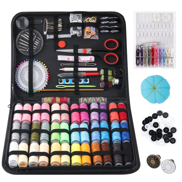 DUSCS Large Sewing Kit for Adults, 235 Pcs Needle and