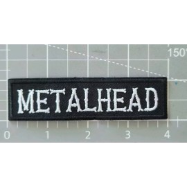 Unbranded Metalhead Patch Heavy Metal Rock Band Embroidered Iron On 1x4"