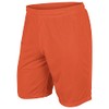 CHAMPRO Boys' Dynamic Tricot Mesh Shorts, Orange, Large