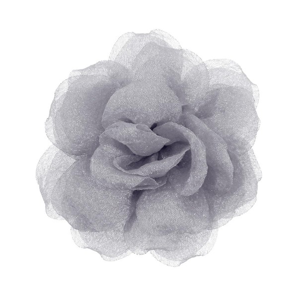 Mecool Chiffon-Rosen-Haarspange für Hochzeiten, Partys, Brosche, Ansteckblumen, Haarschmuck, Haarspange, Haarschmuck