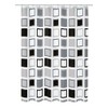 Kleine Wolke Clipper Shower Curtain, 100% PEVA, Anthracite Grey, 200