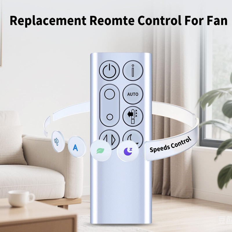 CLVIZCXOM Fan Remote Control Fit for Dyson TP7A TP06 TP07