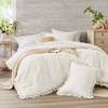 Degrees of Comfort Ivory Ruffle Bedding Set, Shabby Chic Farmhouse
