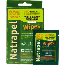 Natrapel Picaridin Insect Repellent Wipes – 12 Hour Bug Repellent Travel Wipes Repel Mosquitoes, Ticks & More