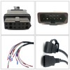 JUNRUO 9-Pin Truck and Plow Side Repair Harness Kit Compatible